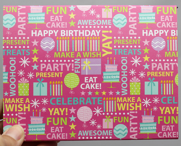 SilverTowne Gift Box with Pink Happy Birthday Box Sleeve